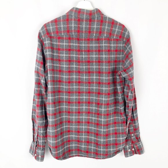 Untuckit Plaid Flannel Button Down Shirt - XL Tall Slim - Holiday Christmas Fall - Picture 8 of 10